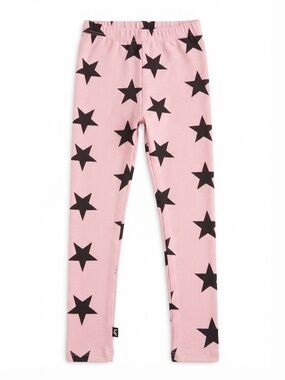 Pixie Lane Pink Star Print Leggings Size 7